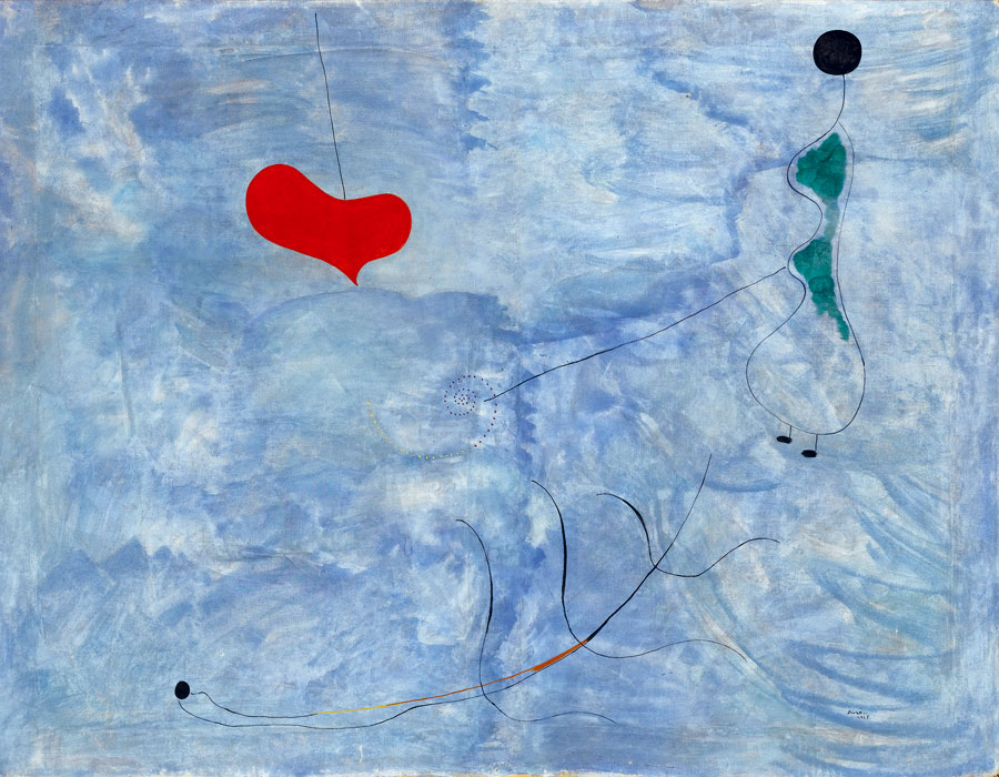 Joan Miró. Pintura (Mujer, tallo, corazón), 1925. Colección particular © Joan-Ramon Bonet/David Bonet © Successió Miró 2021 