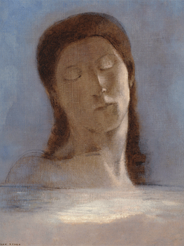 Odilon Redon. Ojos cerrados, 1890 Musée d'Orsay © RMN (Musée d’Orsay) / Hervé Lewandowski