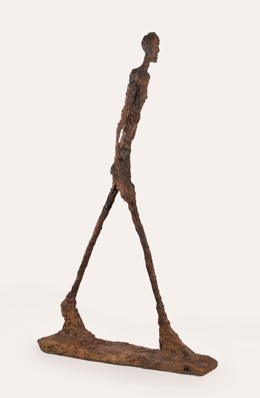 Alberto Giacometti. Hombre que camina II, 1960. Fondation Giacometti, París. Foto : Fondation Giacometti, París © Alberto Giacometti Estate / VEGAP, 2020
