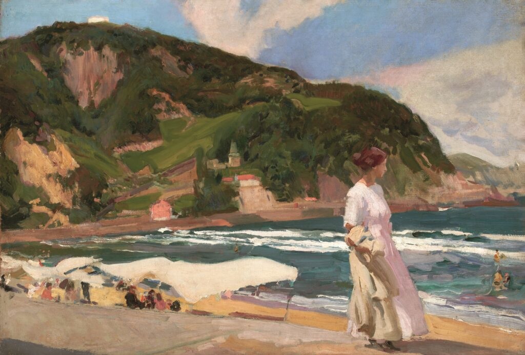 Sorolla. María en la playa de Zarauz, 1910. Colección particular
