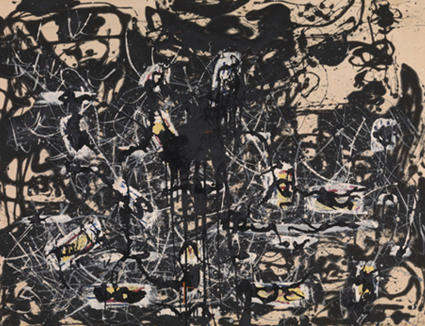 Jackson Pollock. Yellow Islands [Islas amarillas], 1952 Tate, Londres. Obsequio de los Amigos de la Tate Gallery (adquirido con fondos aportados por el Sr. y la Sra. H. J. Heinz II y por H. J. Heinz Co. Ltd), 1961 (Inv.: T00436) © 2019 The Pollock-Krasner Foundation, VEGAP, Madrid, 2019