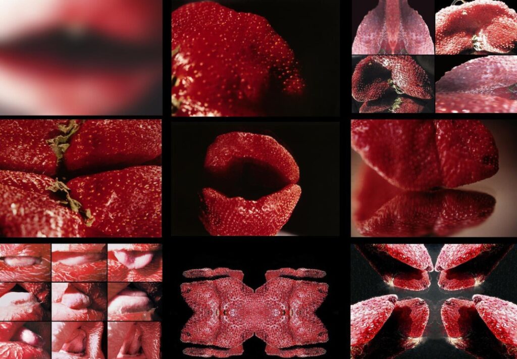 Marisa González. Desviaciones II: bocas locas, 1998-2000. Serie Transgénicos