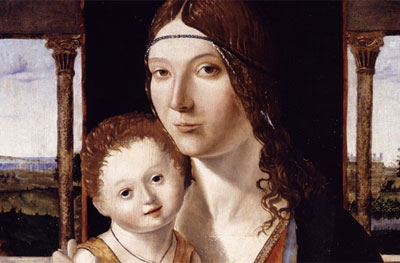 Jacobello di Antonello. Madonna con Gesù Bambino. Accademia Carrara Bergamo