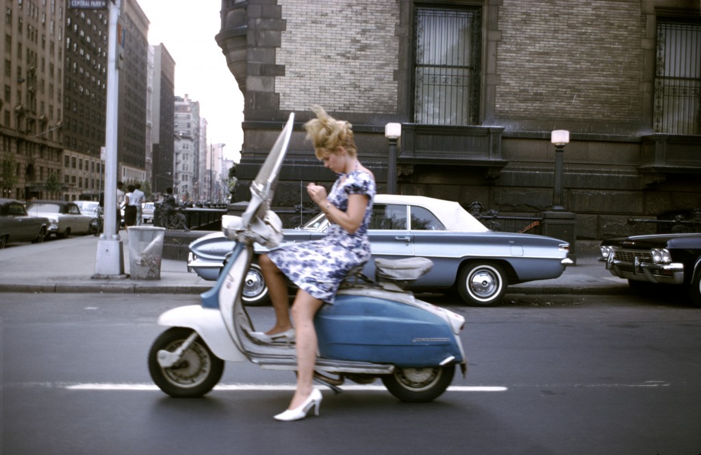 Joel Meyerowitz. Girl on a scooter, 1965