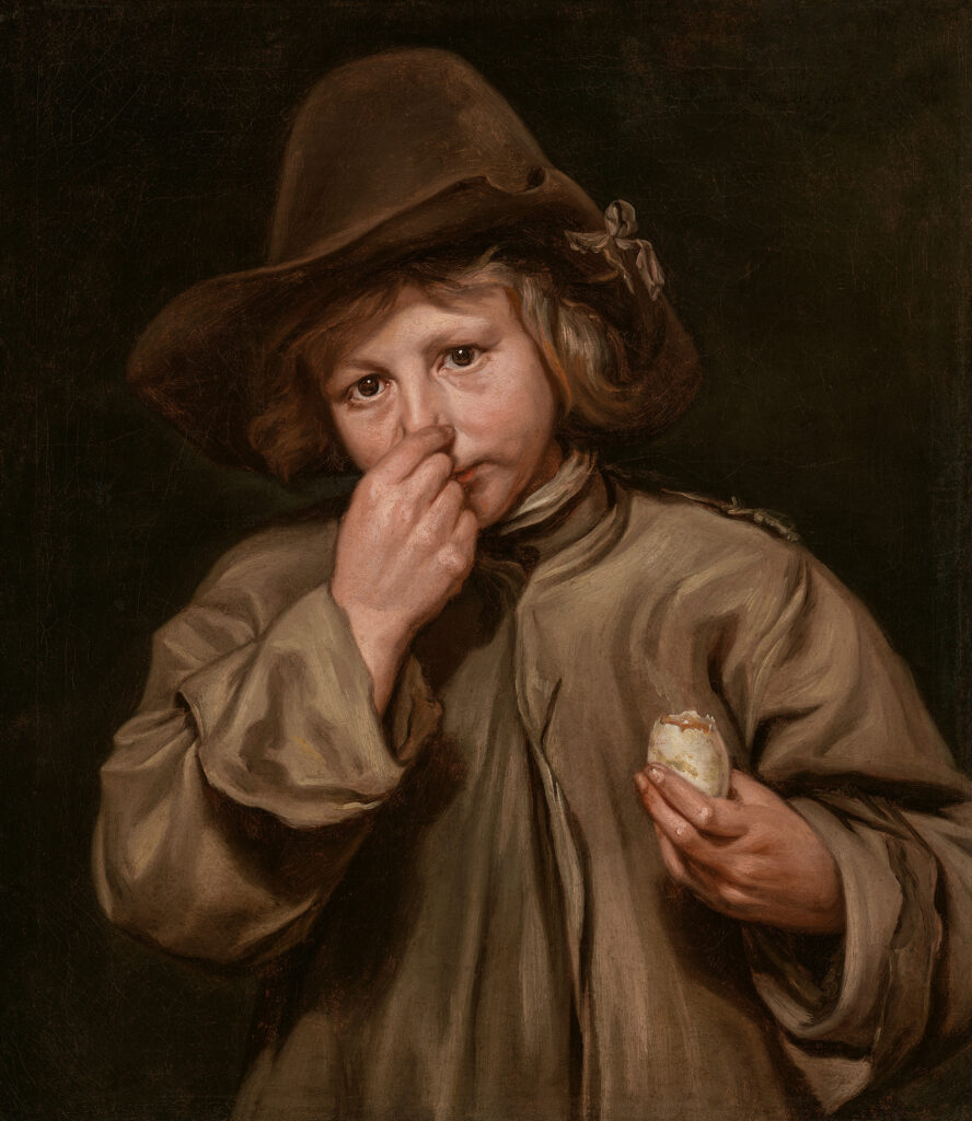 Michaelina Wautier. Los cinco sentidos (olfato), 1650. Rose-Marie and Eijk Van Otterloo Collection, Boston