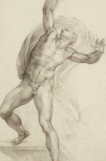 Miguel Ángel. Cristo resucitado, hacia 1532-1533. Royal Collection Trust