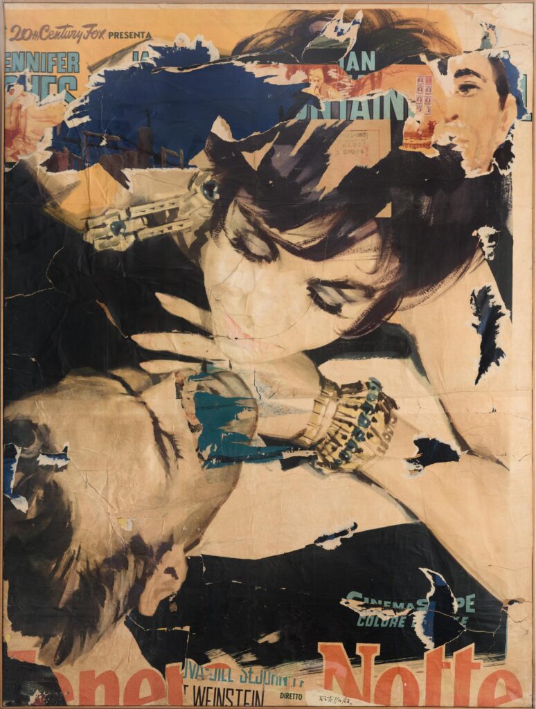 Mimmo Rotella. Tenera è la notte, 1963. Colección privada