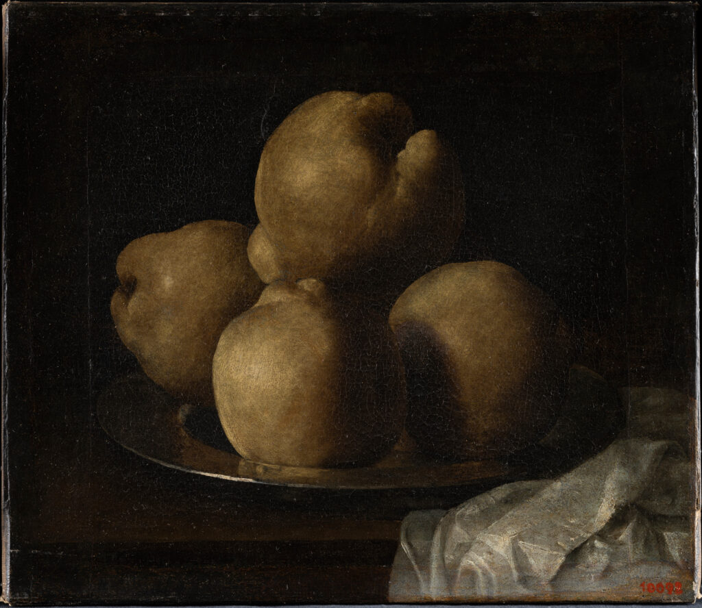 Francisco de Zurbarán, Naturaleza muerta con plato de membrillos. MNAC