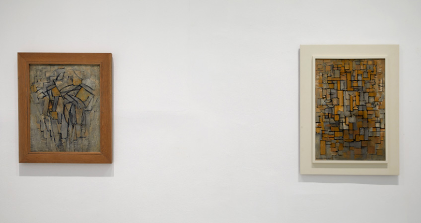 Piet Mondrian. Composición nº XIII/Composición 2 y Composición nºXIV. "Mondrian y De Stijl". Museo Reina Sofía
