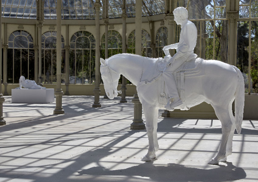 Charles Ray. Vista de la exposición "Cuatro moldes" en el Palacio de Cristal, 2019