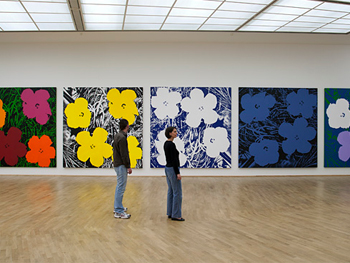 Sturtevant. Warhol Flowers, 1990. © Museum für Moderne Kunst, Frankfurt am Main. Photo: Axel Schneider