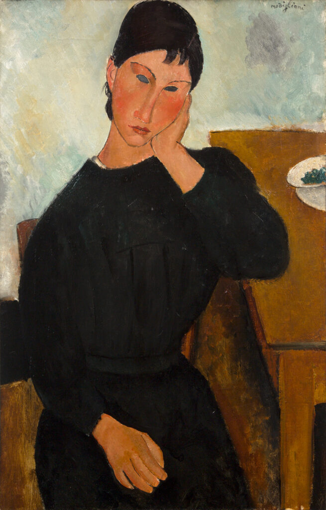 Amedeo Modigliani. Elvire assise, accoudée à une table, 1919. Saint Louis Art Museum