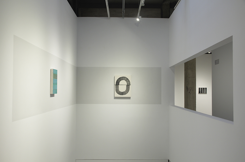 Vista de la exposición de Juan Uslé "De desvelos" en la Galería Moisés Pérez de Albéniz
