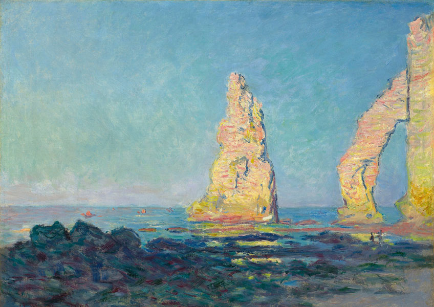 Claude Monet. La Aguja de Étretat, marea baja, 1883. Colección privada, Nueva York