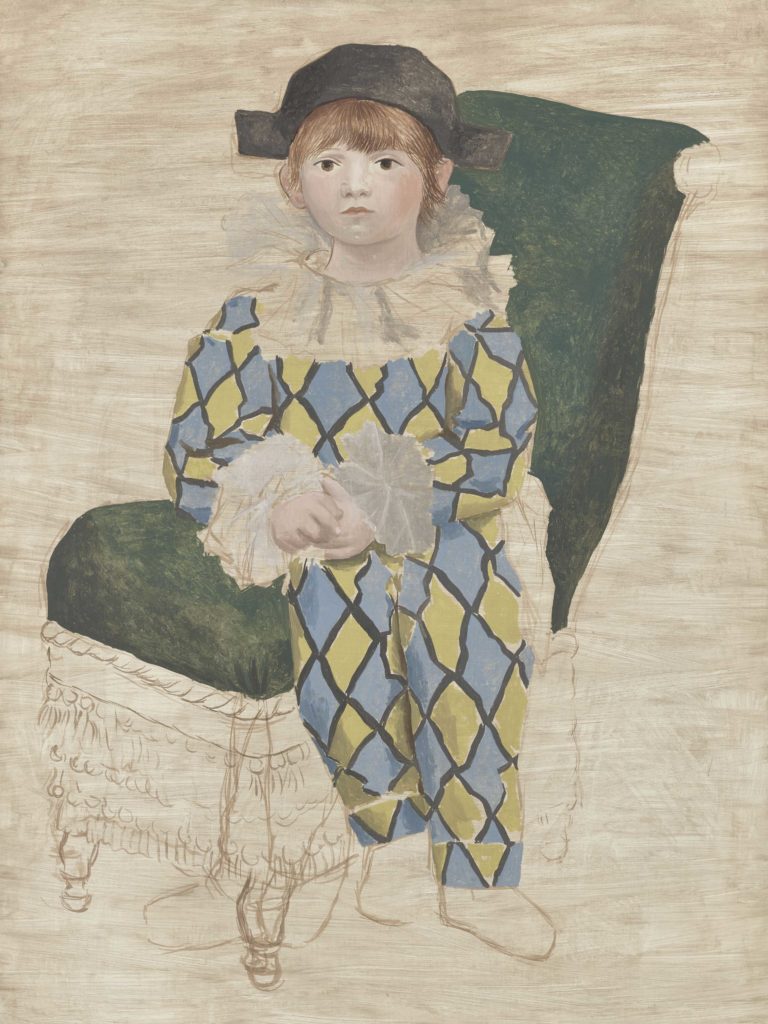 Pablo Picasso. Paulo vestido de arlequín, 1924. Musée national Picasso-Paris. Dación Pablo Picasso, 1979. © RMN-Grand Palais (Musée national Picasso-Paris)/Adrien Didierjean © Sucesión Pablo Picasso, VEGAP, Madrid, 2019 