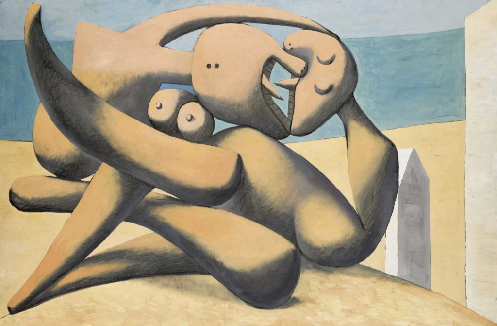 Pablo Picasso. Figuras a orilla del mar, 1931. Musée national Picasso-Paris. Dación Pablo Picasso, 1979 © RMN-Grand Palais (Musée national Picasso-Paris)/Mathieu Rabeau © Sucesión Pablo Picasso, VEGAP, Madrid, 2019