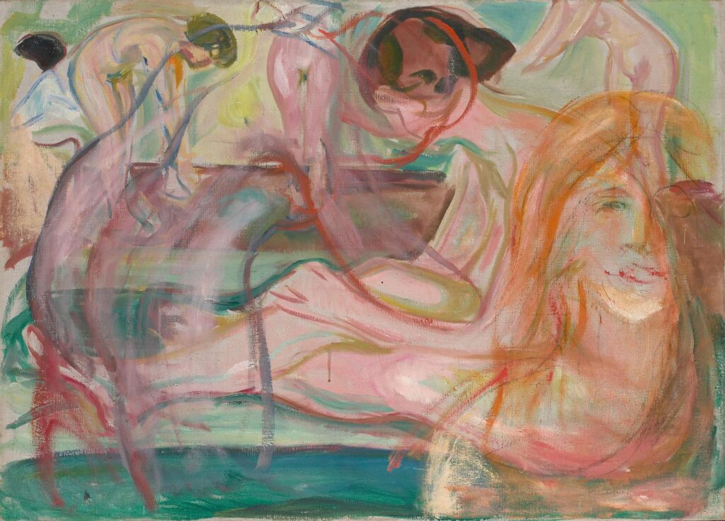 Edvard Munch. Mujeres en el baño, 1917. Munchmuseet, Oslo © Munchmuseet / Fotografía: Ove Kvavik