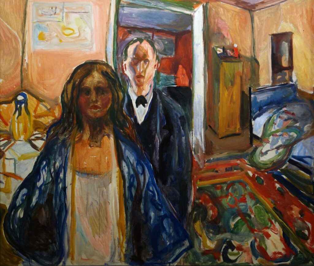 Munch. El artista y su modelo, 1919–1921. Munchmuseet, Oslo © DeAgostini Picture Library/Scala, Florencia