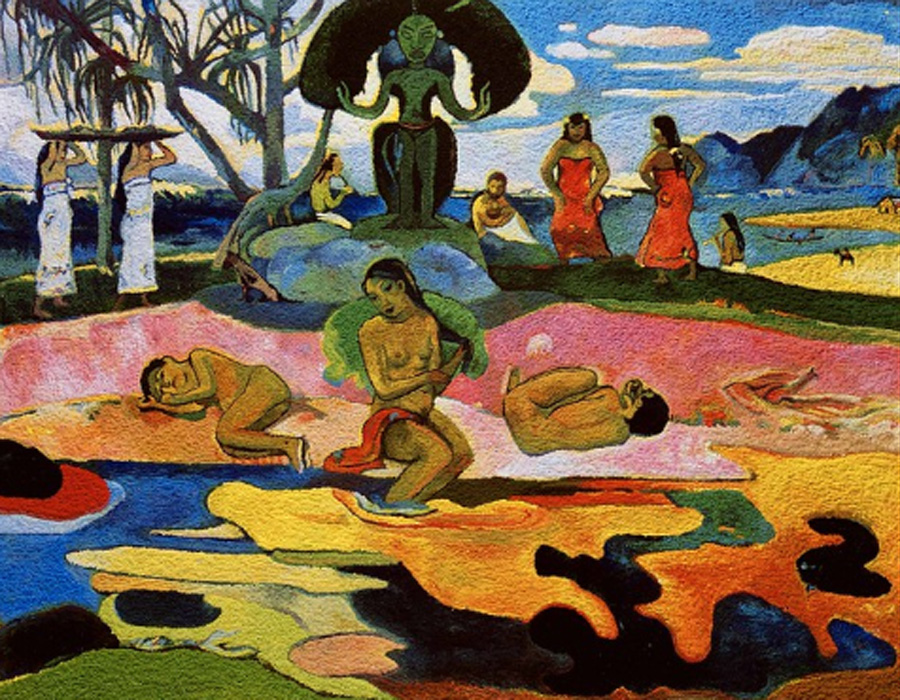 Vik Muniz. Mahana-No-Atua-(Day-of-the-Gods),-after-Gauguin