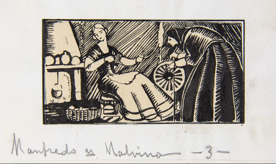 Rosario de Velasco. Ilustración para La bella del mal amor de María Teresa León, 1930