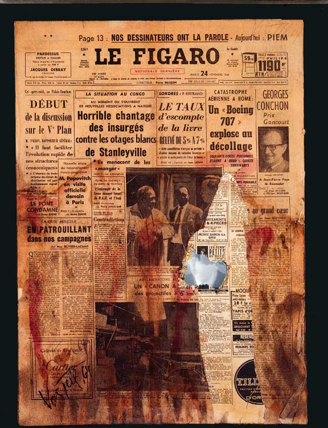 Wolf Vostell. Le Figaro, 1964