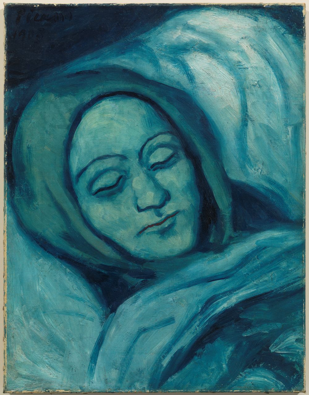 Picasso. La mujer muerta, 1903. Museu Picasso, Barcelona © Fotografía: FotoGasull © Sucesión Pablo Picasso, VEGAP, Madrid, 2026