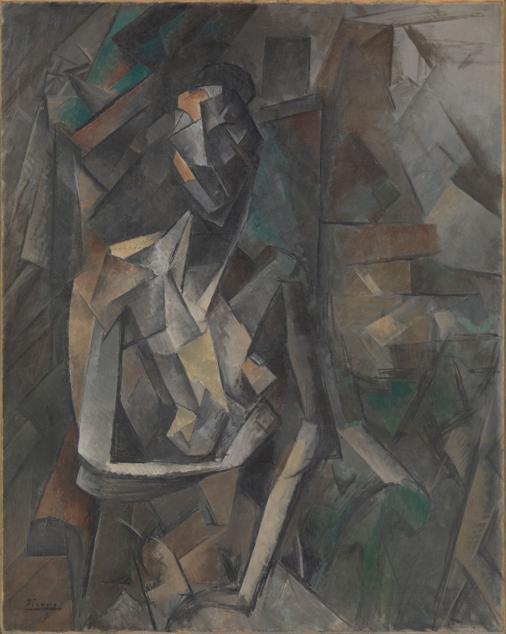 Picasso. Desnudo sentado. París, invierno 1909-1910. © Tate Images © Sucesión Pablo Picasso, VEGAP, Madrid, 2026