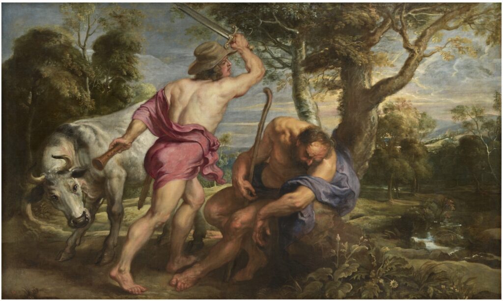 Pedro Pablo Rubens y taller. Mercurio y Argos, 1636-1639. Museo Nacional del Prado