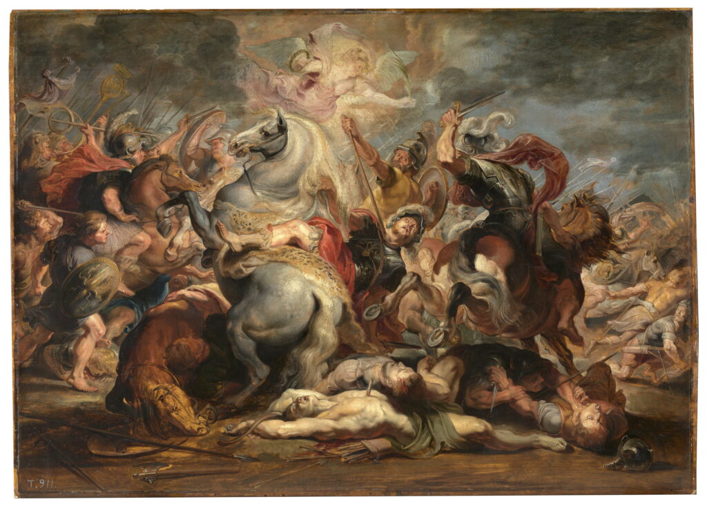 Pedro Pablo Rubens y taller. La muerte del cónsul Decio, 1616-1617. Museo Nacional del Prado