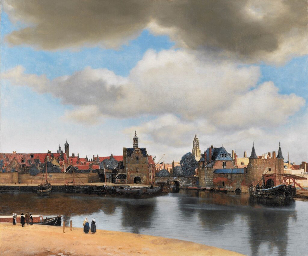 Johannes Vermeer. Vista de Delft, hacia 1660-1661. Mauritshuis, La Haya