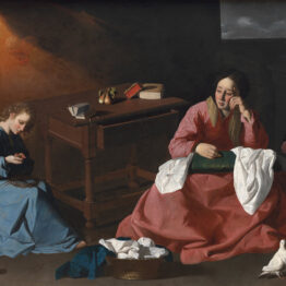 Zurbarán. Cristo y la Virgen en Nazareth, hacia 1640. Cleveland Museum of Art