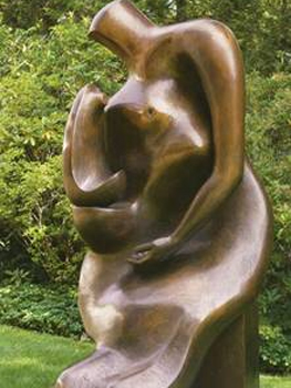 Henry Moore. Mother and child block seat, 1983