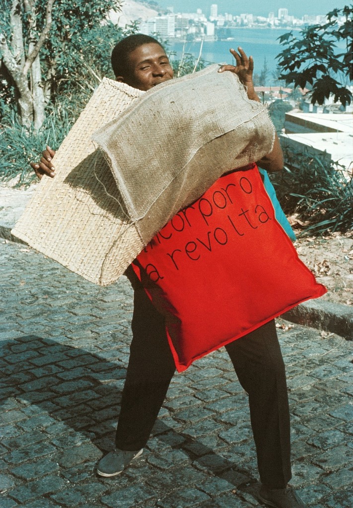 Hélio Oiticica. 15 Parangolé Cape 11, I Embody Revolt (P15 Parangolé Capa 12, Eu Incorporo a Revolta), 1967