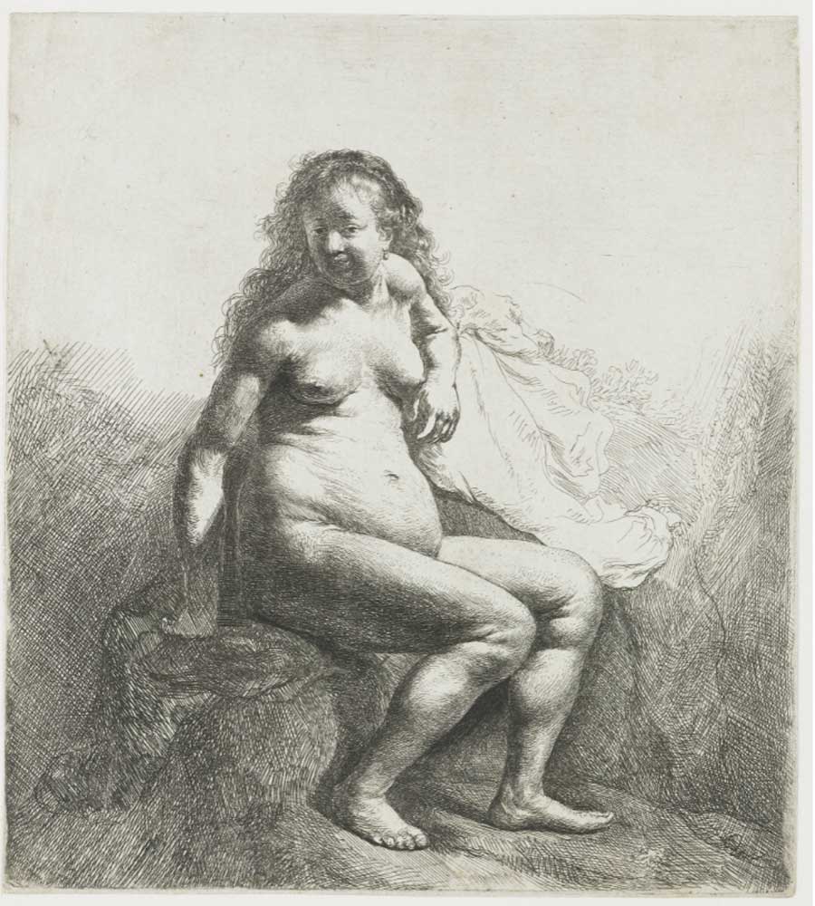 Rembrandt. Nude Woman, 1629-1633