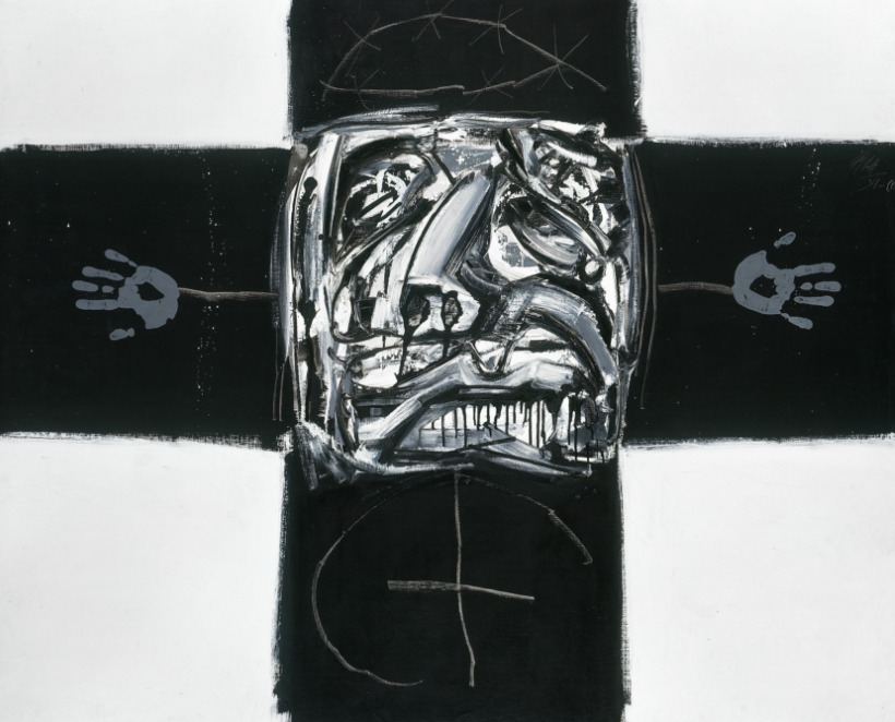 Antonio Saura. Crucifixión, 1959-1960 ©Succession Antonio Saura. A.D.A.G.P. Paris, 2023