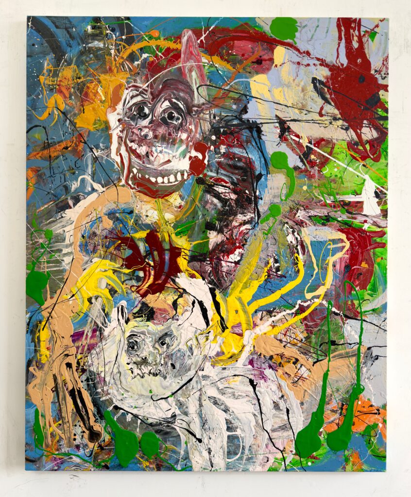 Thomas Dillon. Man & Dog, 2025. Cortesía Opera Gallery