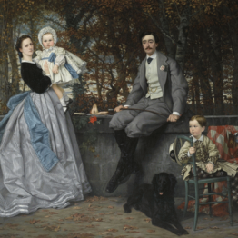 James Tissot. Retrato del Marqués y la Marquesa de Miramon y sus hijos, 1865. © Musée d'Orsay, dist. RMN-Grand Palais / Patrice Schmidt