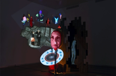 Tony Oursler. Starlight, 2013. Cortesía del artista