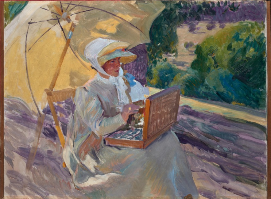 Joaquín Sorolla. María pintando en el Pardo, 1907