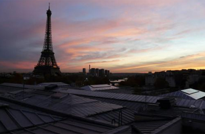 Vista de los tejados de París desde el Palais de Tokyo, 2010