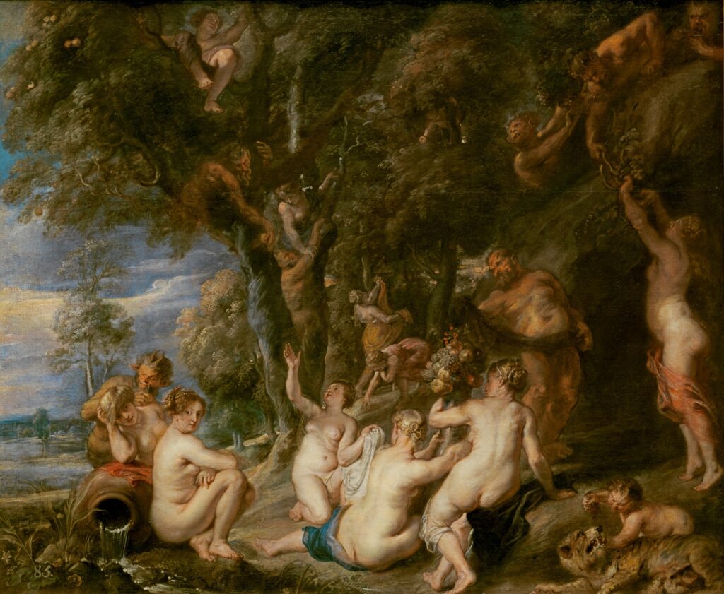 Rubens. Ninfas y sátiros, hacia 1615. Museo Nacional del Prado