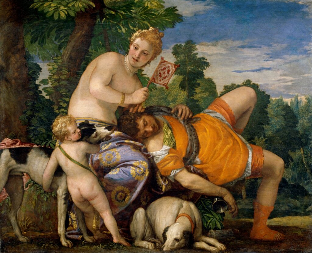 Veronés. Venus y Adonis, hacia 1580. Museo Nacional del Prado 