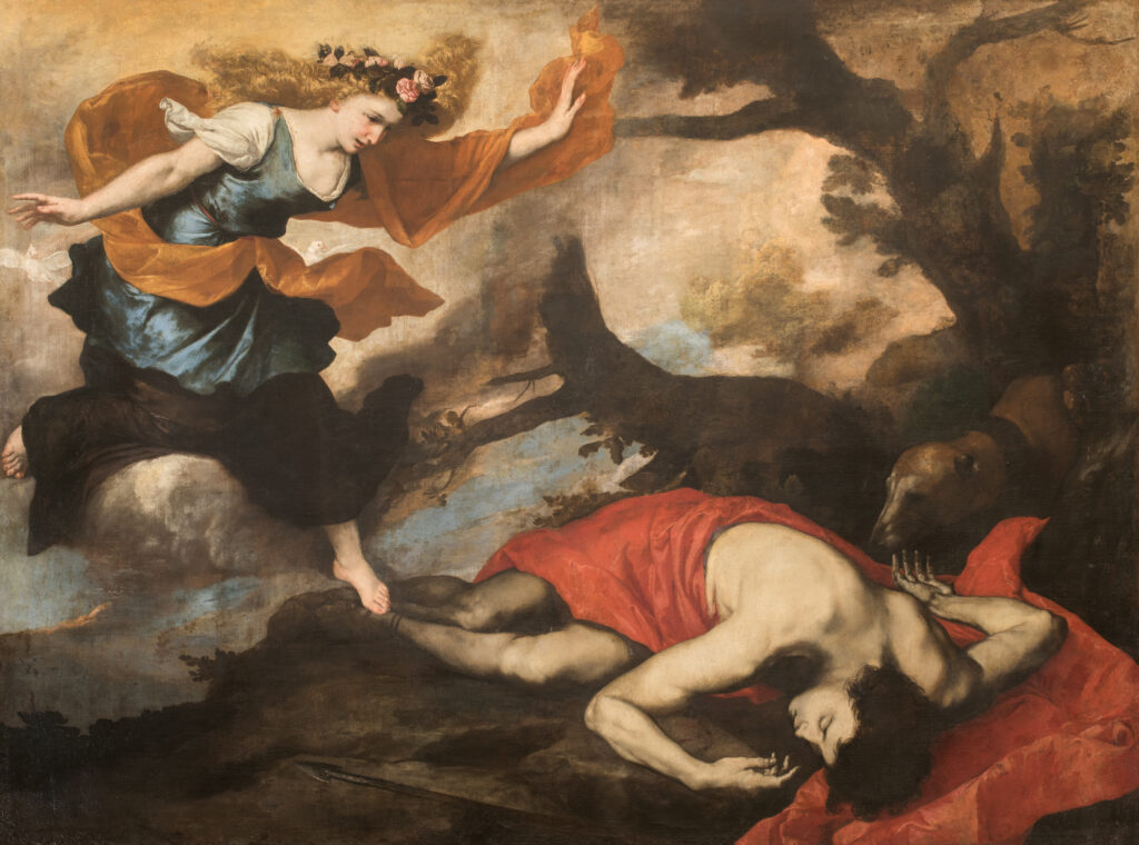 José de Ribera. Venus y Adonis, 1637. Gallerie Nazionali d'Arte Antica di Roma