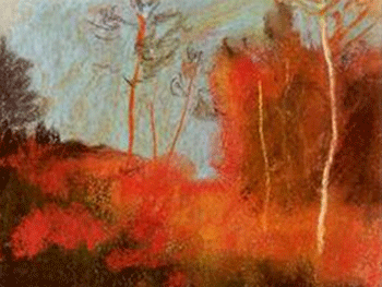 Albert Welti. Autumn Wood, hacia 1900 Schaffhausen, Museum zu Allerheiligen