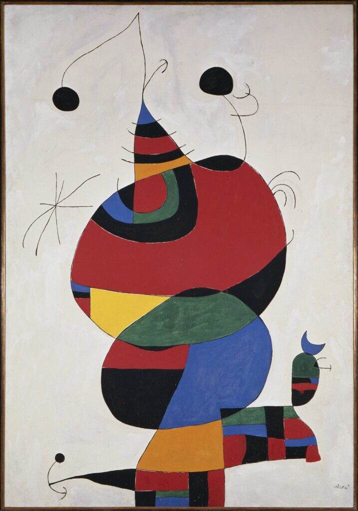 Joan Miró. Mujer, pájaro, estrella (Homenaje a Pablo Picasso), 1966-1973. Museo Nacional Centro de Arte Reina Sofía
