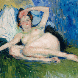 Pablo Picasso. Jeanne (mujer tumbada), París, 1901. Musée National Picasso