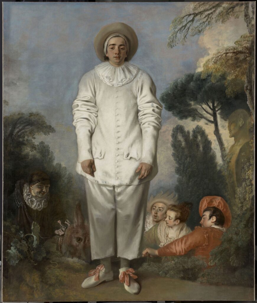 Watteau. Pierrot, después de la restauración. Musée du Louvre