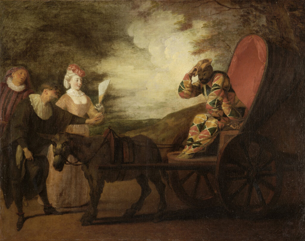 Antoine Watteau. Arlequin empereur de la lune. © Musée d'arts de Nantes