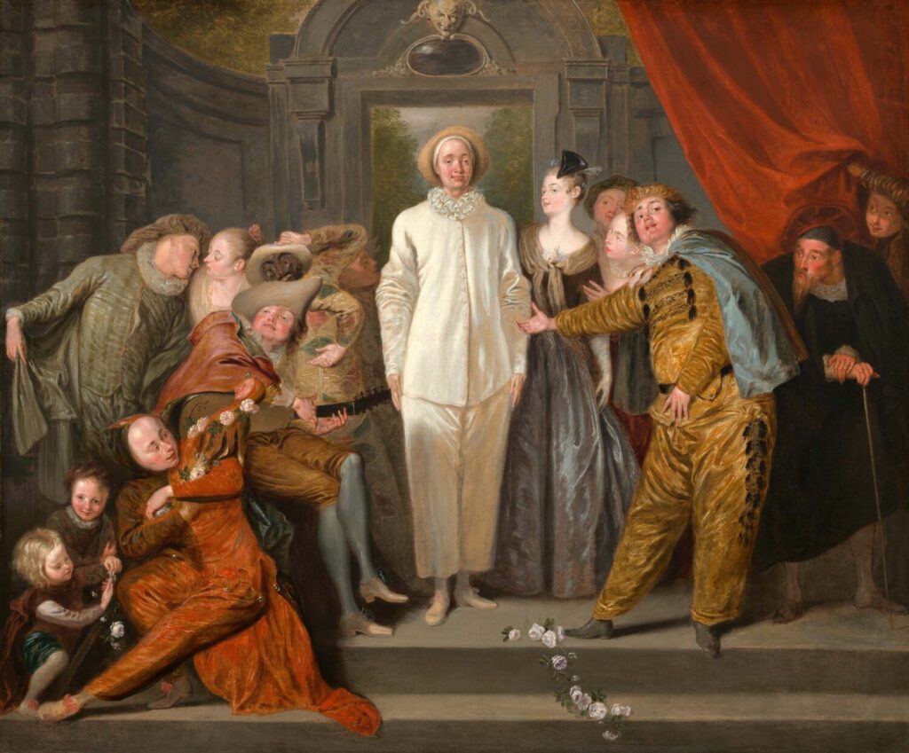 Antoine Watteau. Les comédiens italiens. National Gallery of Art, Washington