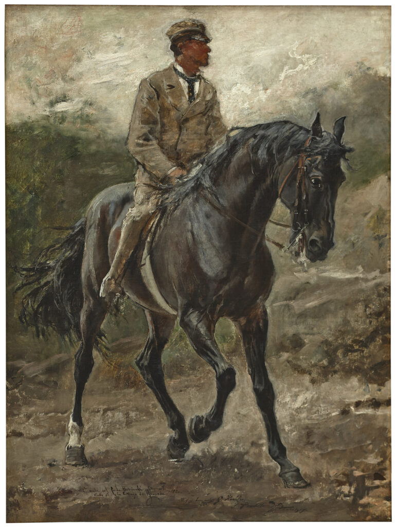 Francisco Pradilla. Caballo árabe del conde Bobrinski, 1880. Museo Nacional del Prado